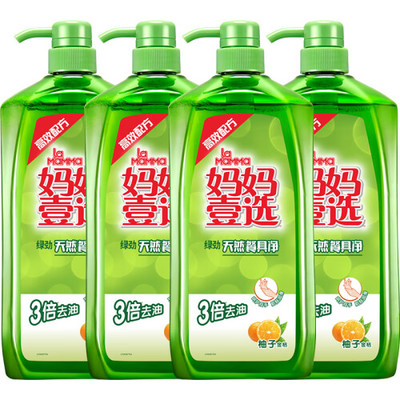绿劲洗洁精 绿劲 la妈妈壹选绿劲洗洁精2kg*4瓶 洗涤灵食用级洗碗洗涤