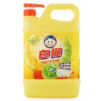 白猫柠檬红茶洗洁精(瓶装1.5kg)